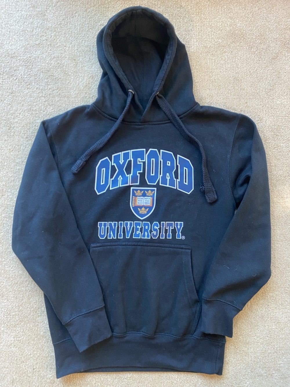 Oxford University Black Hoodie - Classic Pullover Sweatshirt